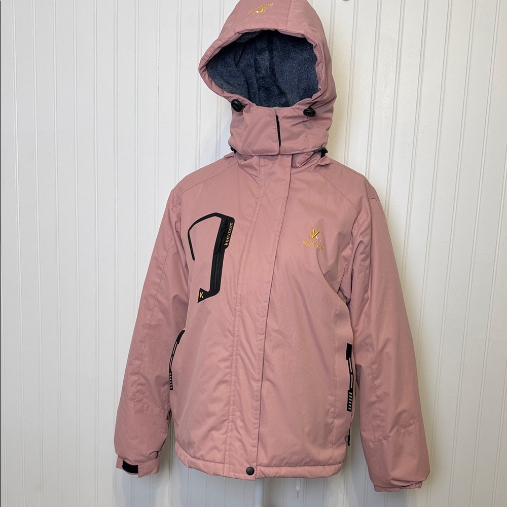 Kids Pink KEEVOOM SKI Winter Jacket
